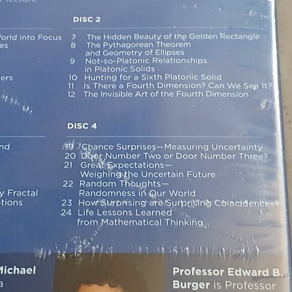 Joy of Thinking : the Beauty of Classical Mathematical Ideas Course Book DVD - Picture 6 of 9